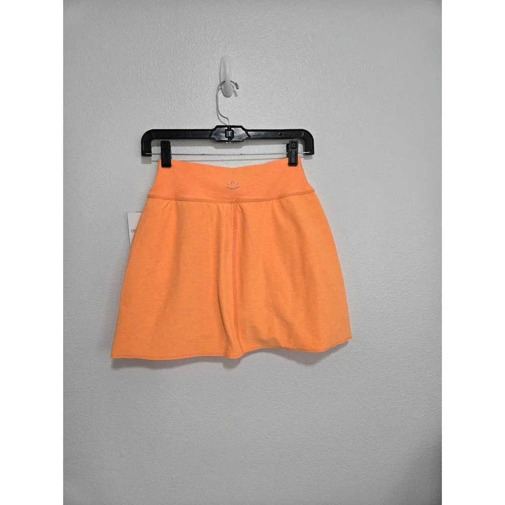 Beyond Yoga Spacedye Move It SkirtSkort Orange High Waist Raw Hem SD5059 Size M